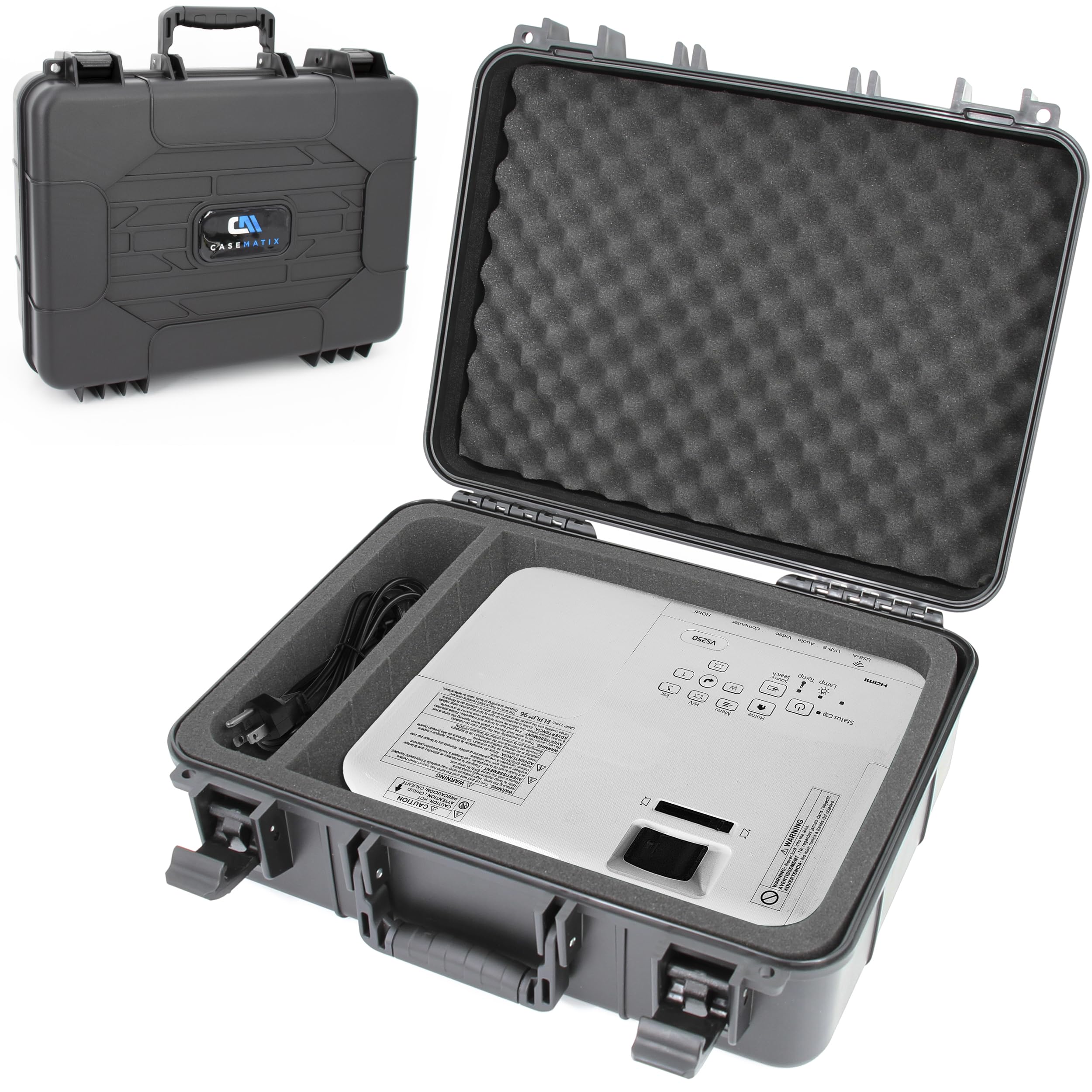 Amazon.com: CASEMATIX Hard Shell Projector Travel Case Compatible