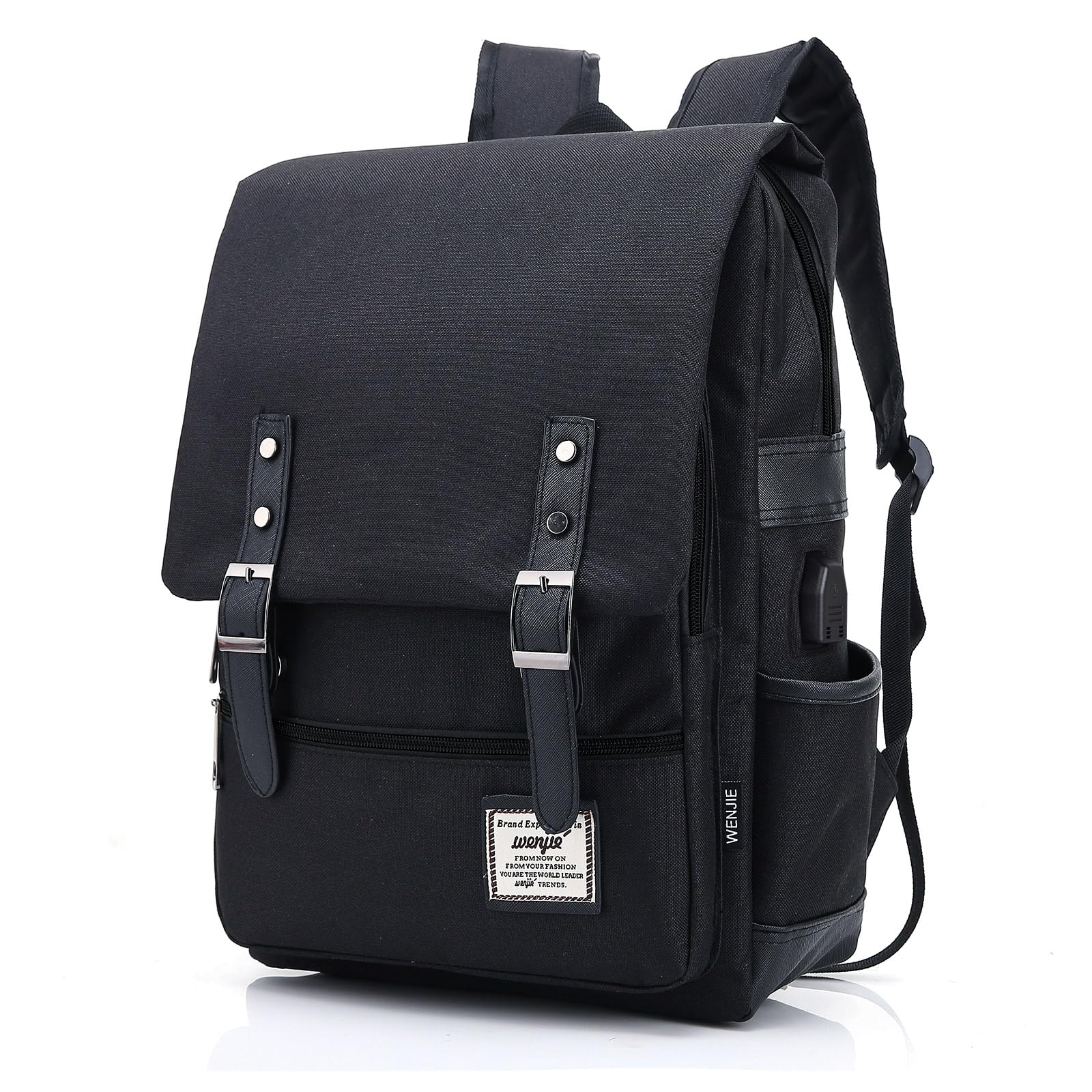 HASAGEI Mochila Unisex de Lona Mochila del Ordenador Portátil Mochila Escolar Vuelta al Cole