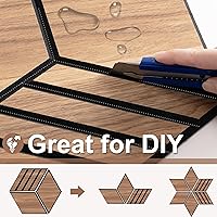 Vista 4 de Mollywell Paneles acústicos hexagonales, nogal S4, 14 x 12 x 0.4 pulgadas, paquete de 12 unidades chapa de madera Paneles de pared de alta