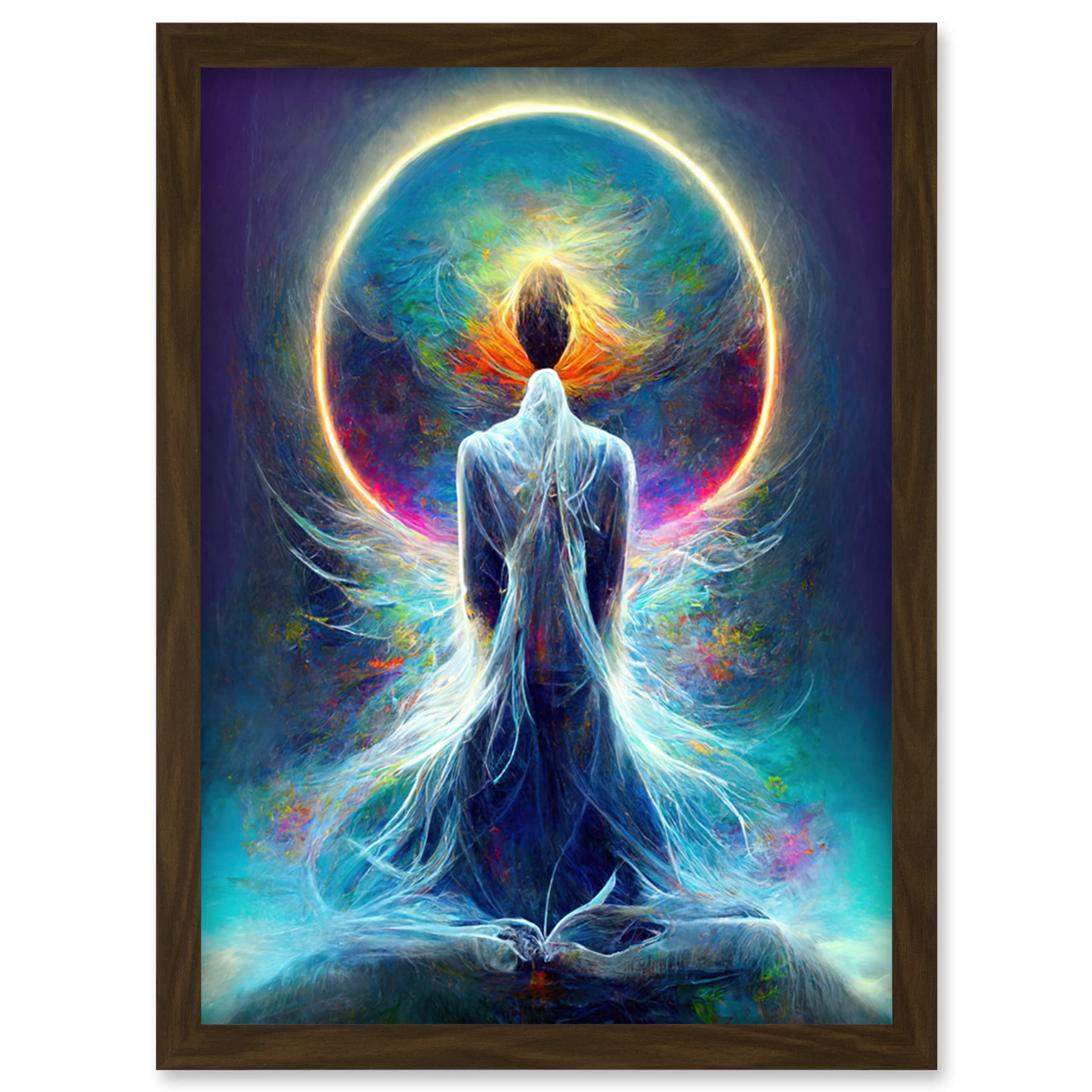 Doppelganger33 LTD Mystical Psychic Spiritual Dream Artwork Framed Wall Art Print A4