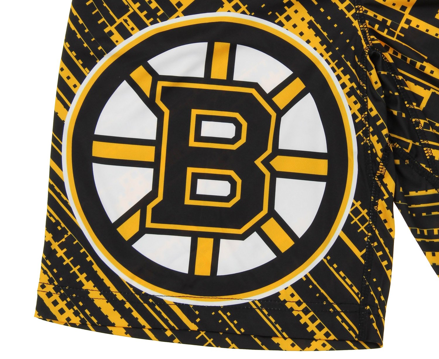 Klew NHL Big Boys Youth Boys Game Day Shorts, Various Teams (Boston Bruins, Large (14-16))