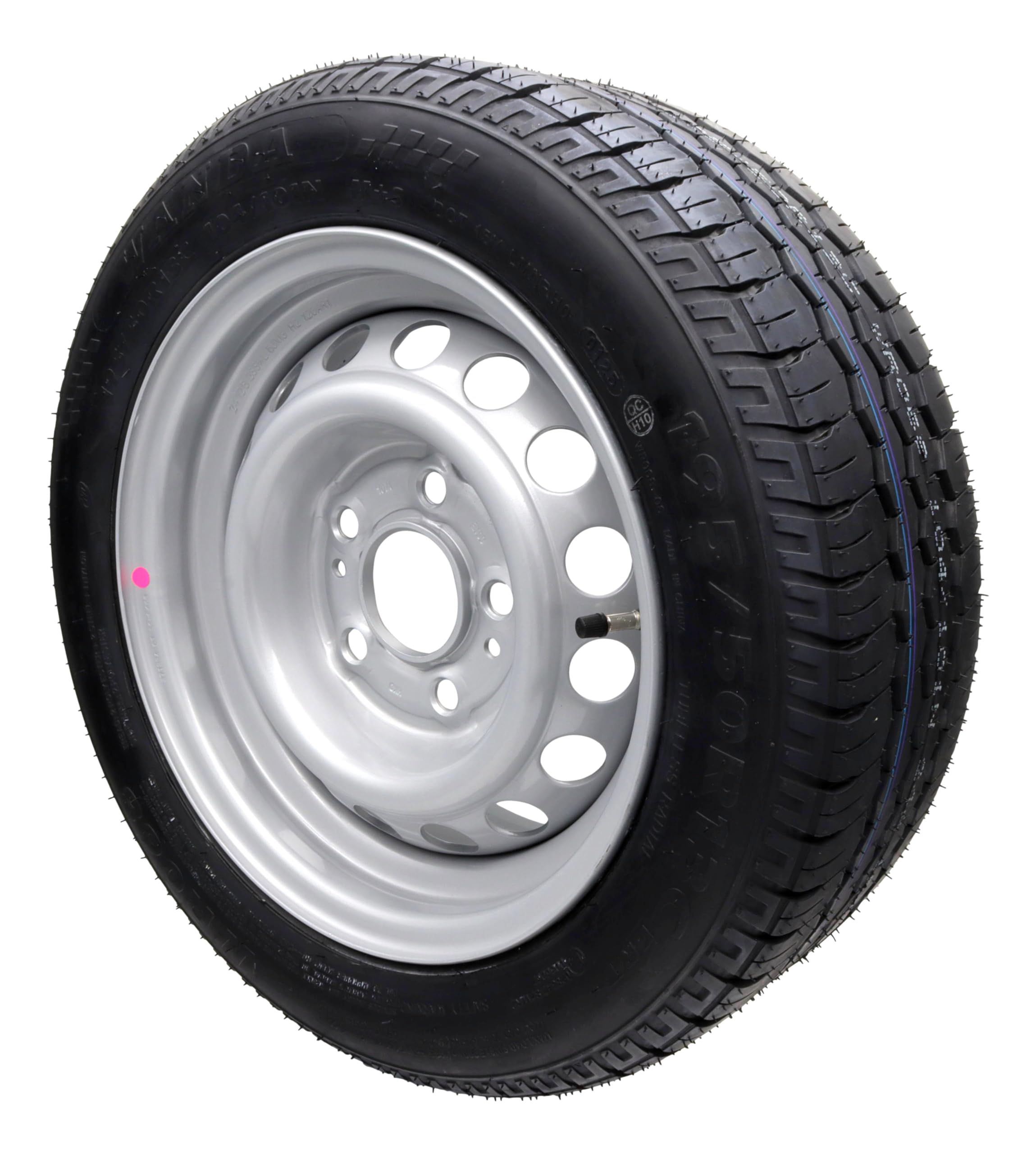 trailer parts4u Ruota completa 195/50 R 13 C per rimorchio + caravan, Pneumatici per camion su cerchione a 5 fori 6J x 13H2 ET30 LK 112 x 5, Acciaio (Steel)
