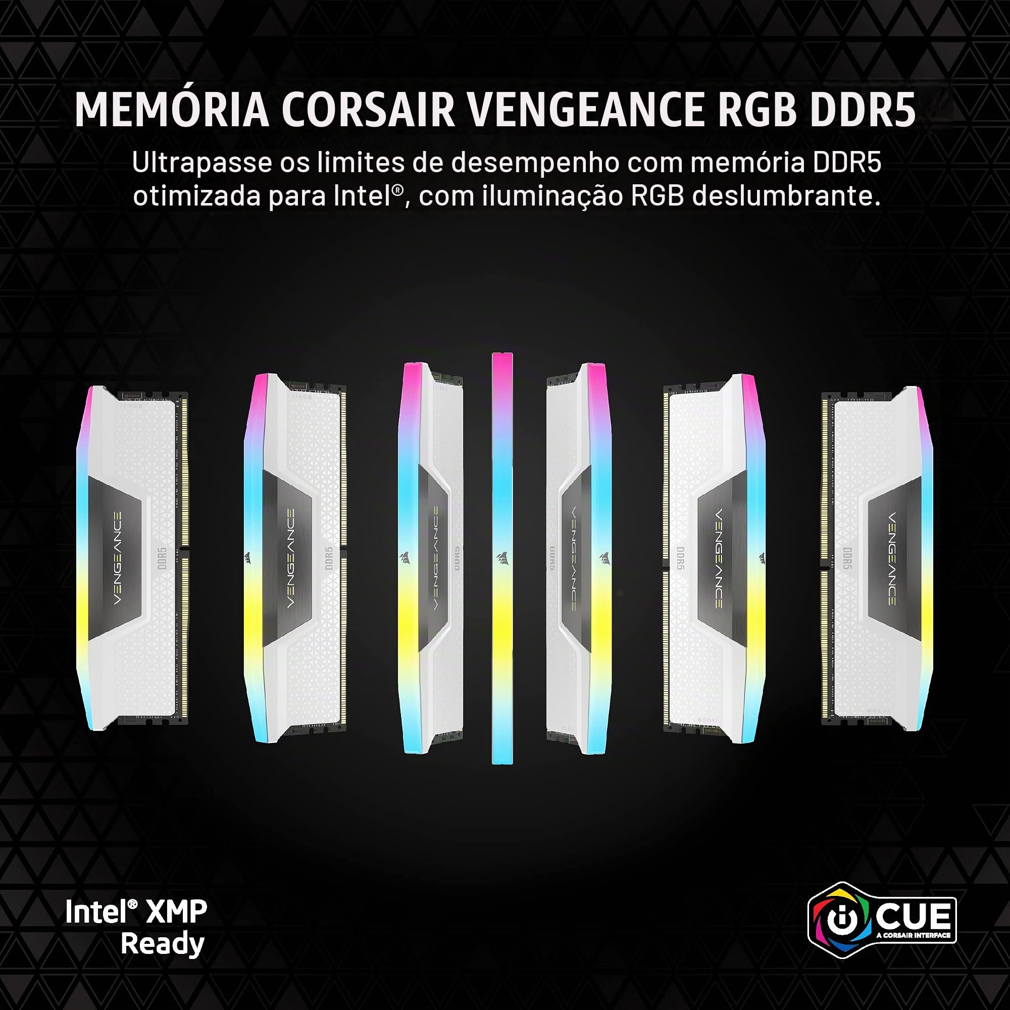 CORSAIR VENGEANCE RGB DDR5 RAM 32GB (2x16GB) 6000MHz CL36-44-44-96