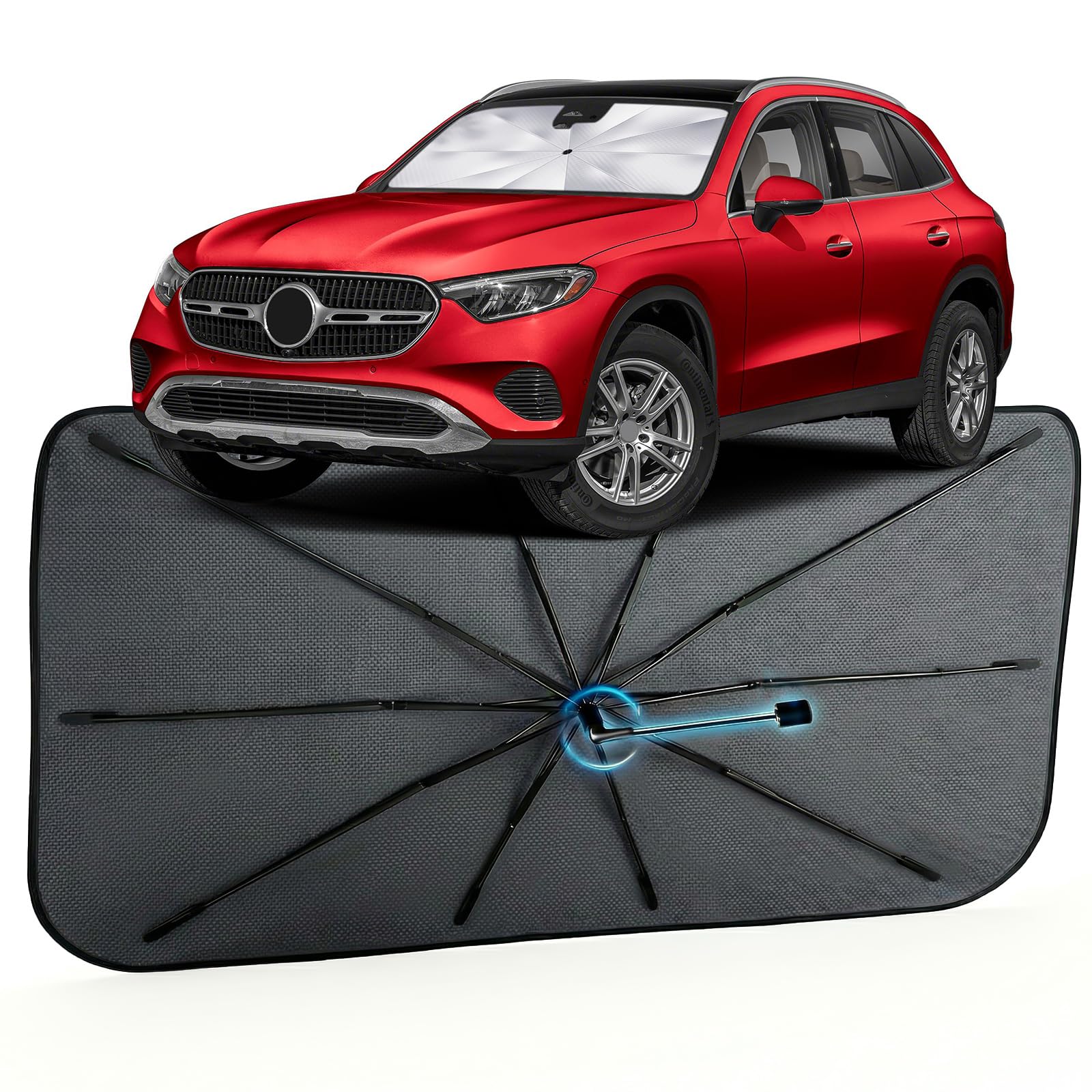 Car Windshield Sun Shade Umbrella for Benz GLC-Class 2016-2026, 1:1 Fit