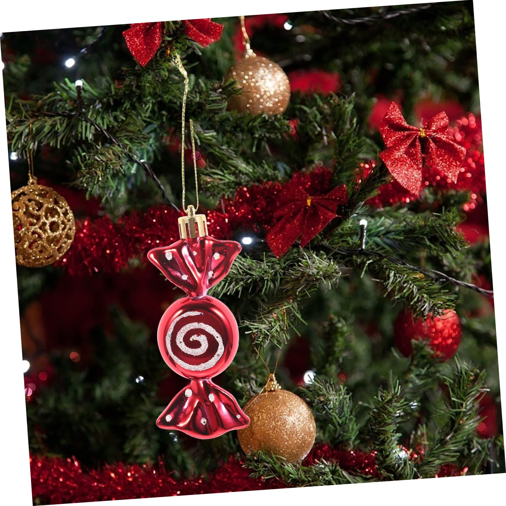 DECHOUS 30pezzi Decorazioni Natalizie Forma Di Di Pendente Per Albero Di Natale Accessori Festivi Per Atmosfera e Creativa