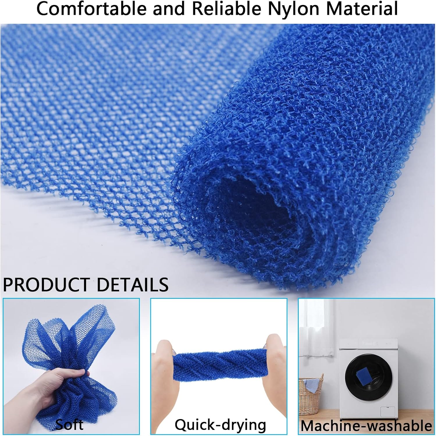2 Piece African Exfoliating Net for Body, African Net Sponge, African Wash Net, African Shower Net, African Sponge Scrubbing Rag Net Exfoliation, African Body Scrubber, Bath Sponge Net Soap Washcloth : Beauty & Personal Care