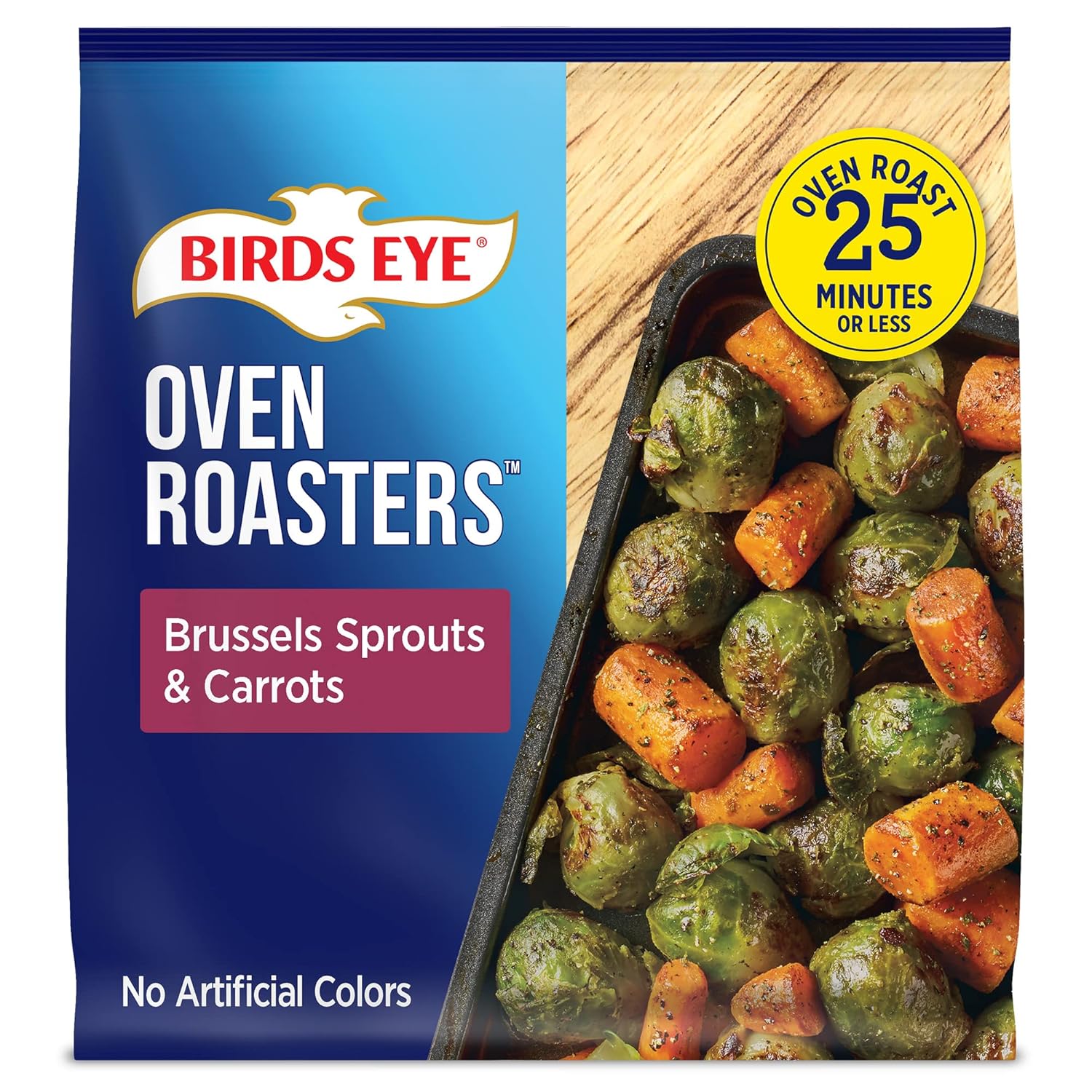 Birds Eye Oven Roasters Seasoned Brussels Sprouts and Carrots, Convenient Roasted