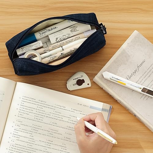 Miniatura 10 de ANGOOBABY - Estuche pequeño para lápices para estudiante, bolsa de monedas, bolsa de cosméticos, oficina, papelería, organizador para la escuela