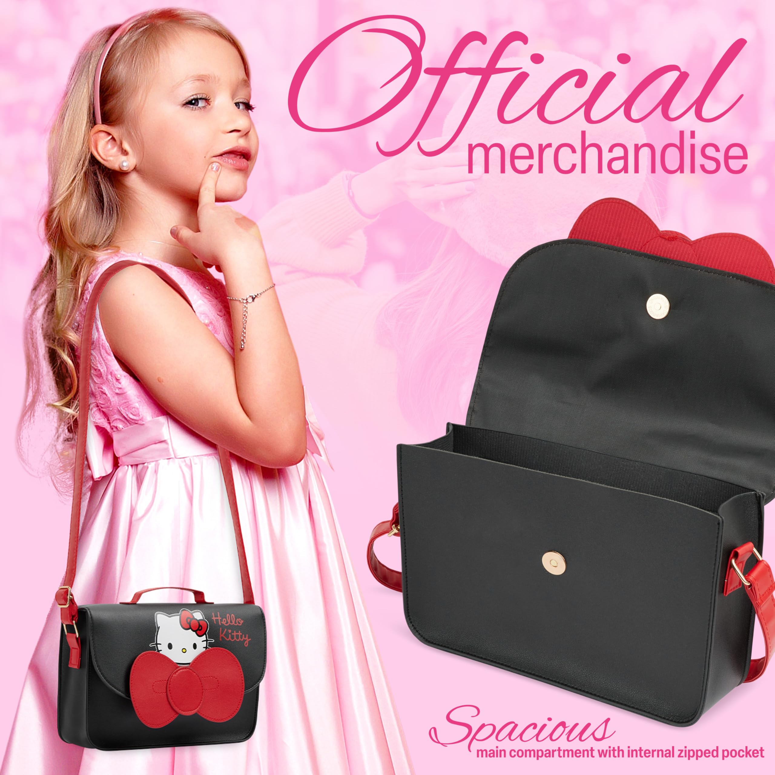 Hello Kitty Tracolla Borsa Bambina, Borsette Ragazze - Regalo Ragazza e Adolescenti