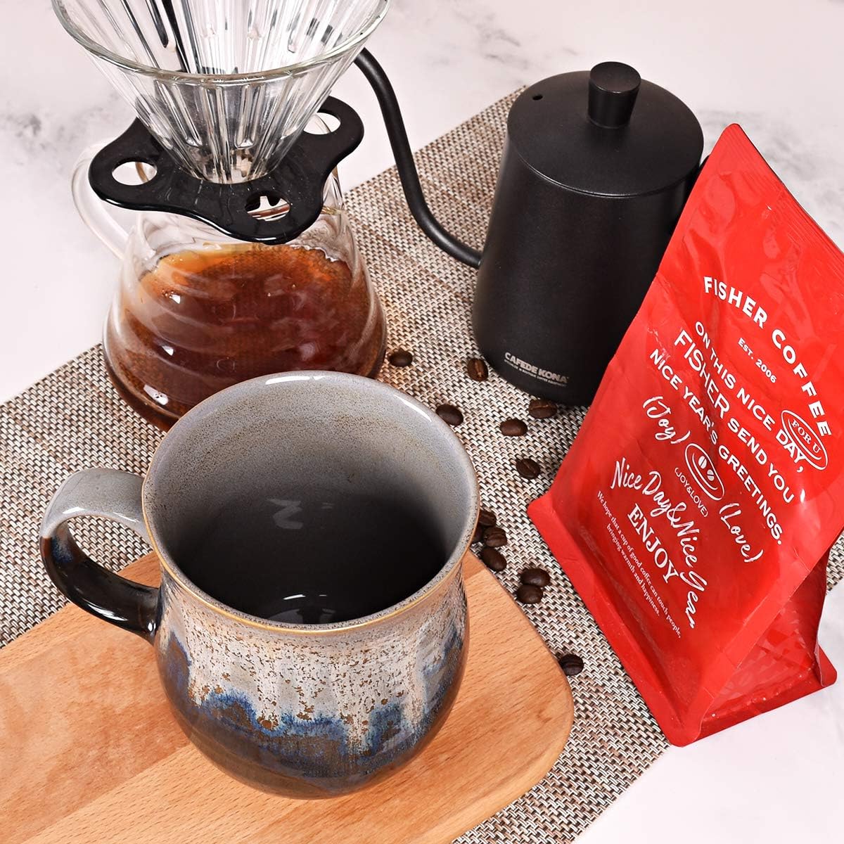 Bosmarlin Large Ceramic Coffee Mug, Big Tea Cup for Office and Home, 21 Oz, Dishwasher and Microwave Safe, 1 PCS - Image 6