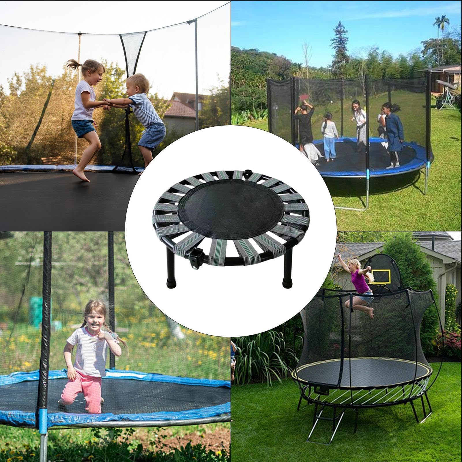 Składana trampolina fitness mini łóżko do skakania 75 kg udźwig przenośne ćwiczenia w pomieszczeniach do treningu w domu kompaktowa konstrukcja dla łatwego przechowywania