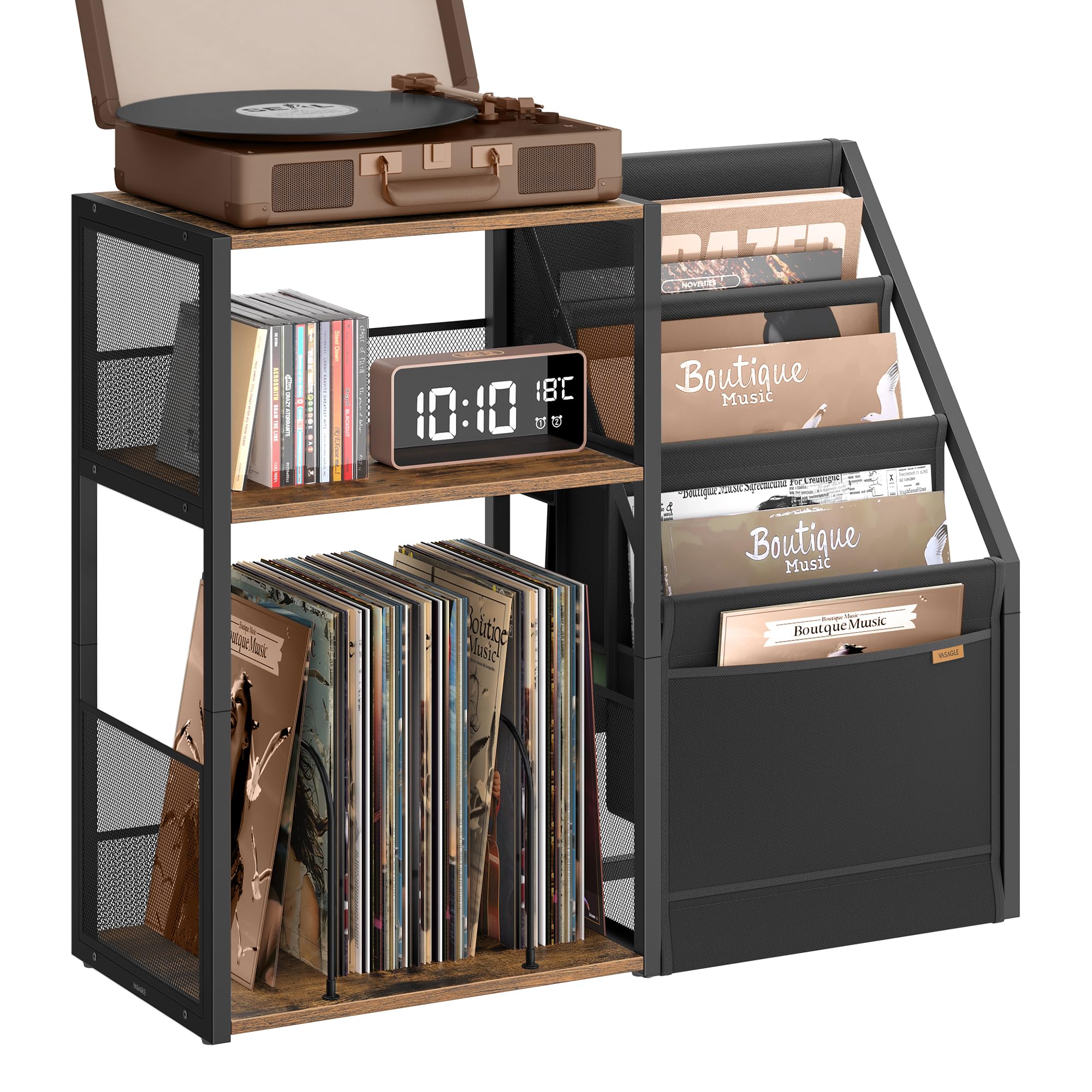 Amazon.com: VASAGLE Record Player Stand, 3-Tier Side Table