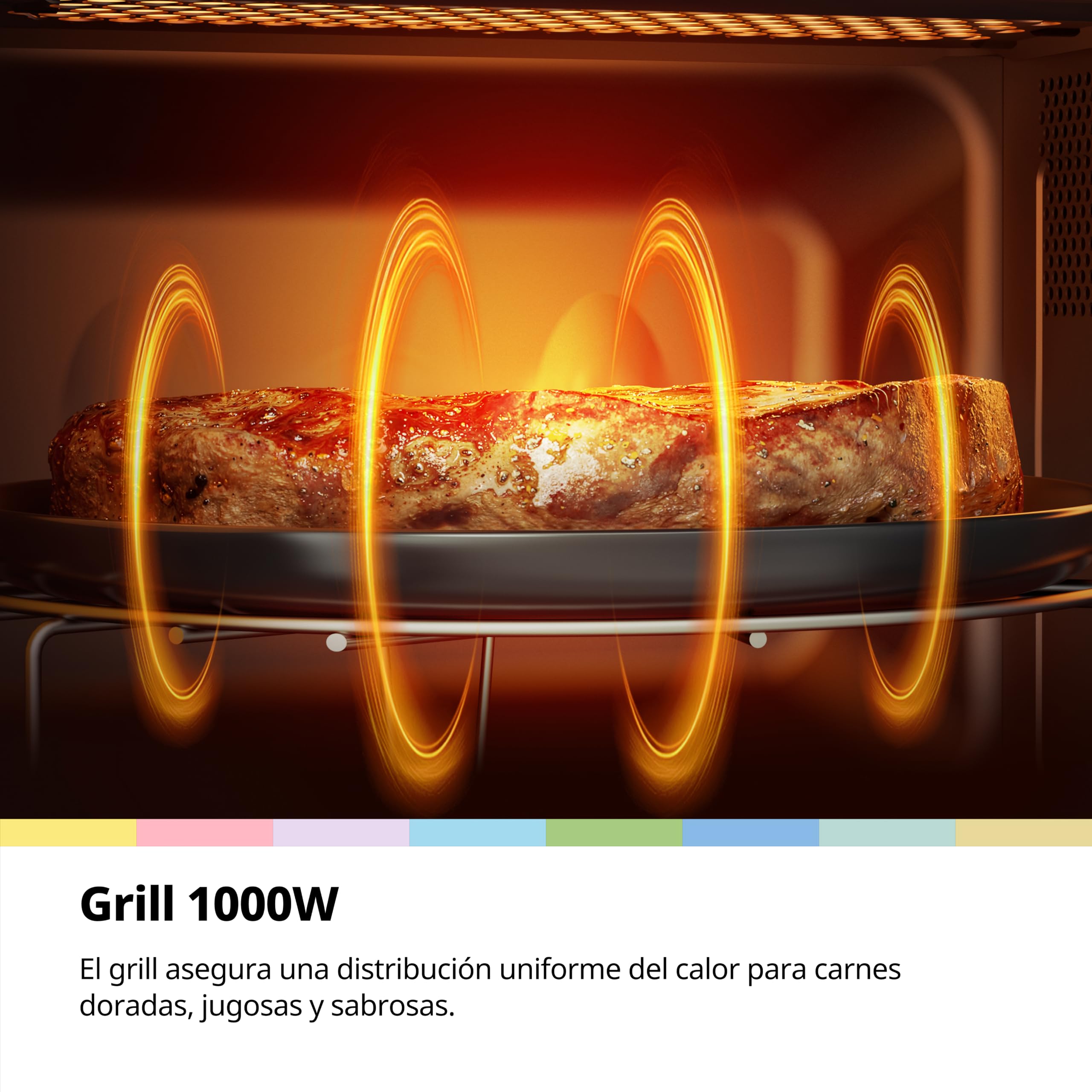 COMFEE' Microondas con Grill 20L 700W Grill 1000W | 5 niveles de potencia, temporizador 1-35 min, descongelación rápida, diseño compacto, color negro, modelo CMO-MG202NC(BK)