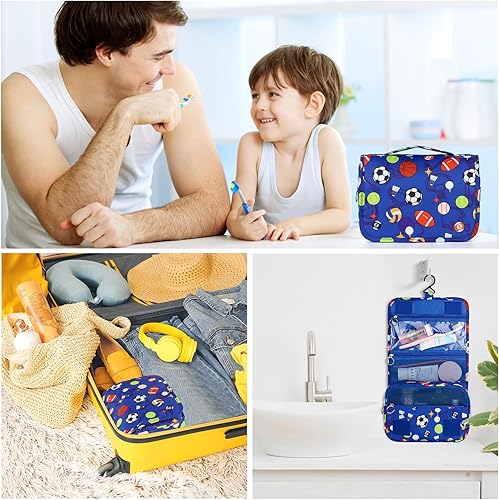 Miniatura 137 de Neceser colgante para niñas, neceser de viaje para niñas pequeñas, neceser de maquillaje cosmético impermeable, bolsa de lavado para niños pequeños