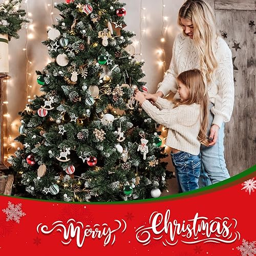 Miniatura 9 de Bolas de Navidad adornos para árbol de Navidad, 30 piezas irrompibles, bolas colgantes de 2.36 pulgadas, juego de adornos de bolas de Navidad