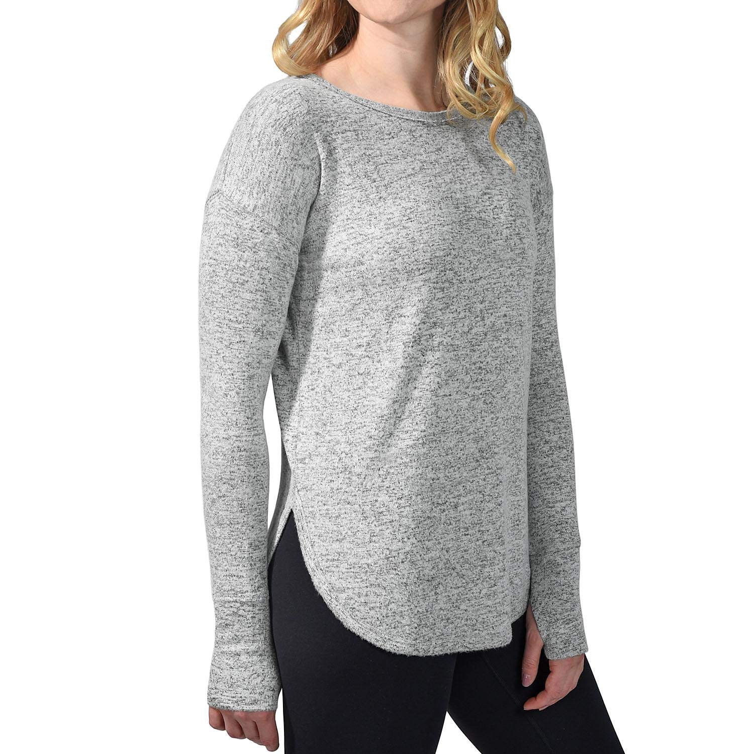 Members Mark Ladies Soft Heather Top (Light Grey, XXL)