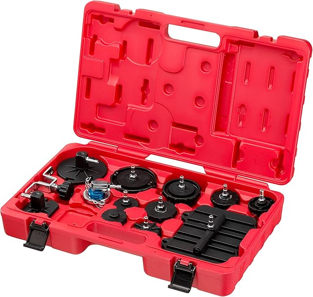 ARES 18007-12-Piece Master Cylinder Adapter Set - Included Adapters Work on Most Current Master Cylinder Reservoirs - for Brake Fluid Bleeding