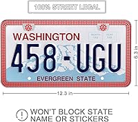 Vista 4 de SHARE&CARE Marco de matrícula brillante para regalos del día de Pascua, cubierta de matrícula de cristal, soporte para placa de automóvil con juego