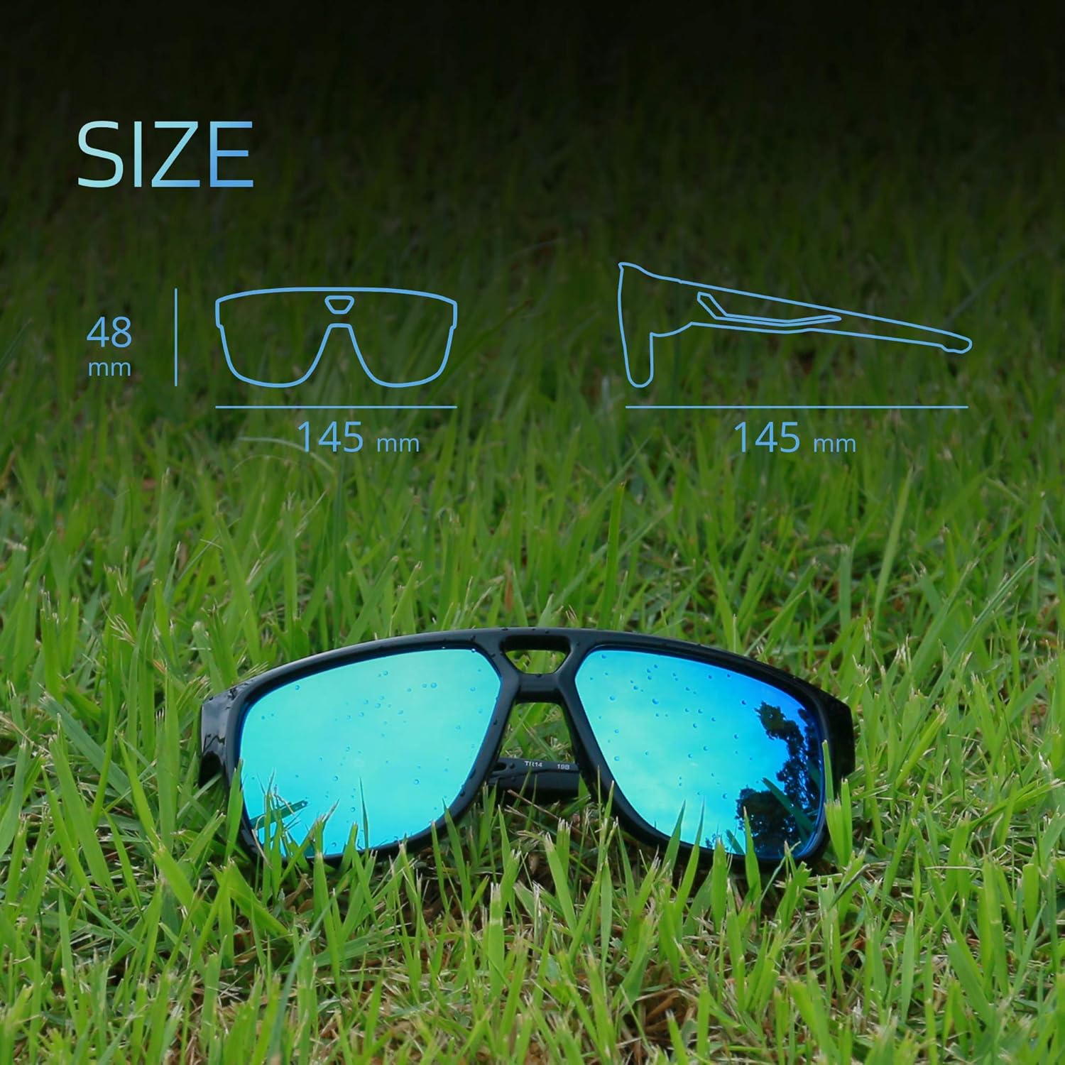 TOREGE Polarized Sports Sunglasses For Man Women Cycling Running Fishing Golf baseball TR90 Unbreakable Frame - Image 5