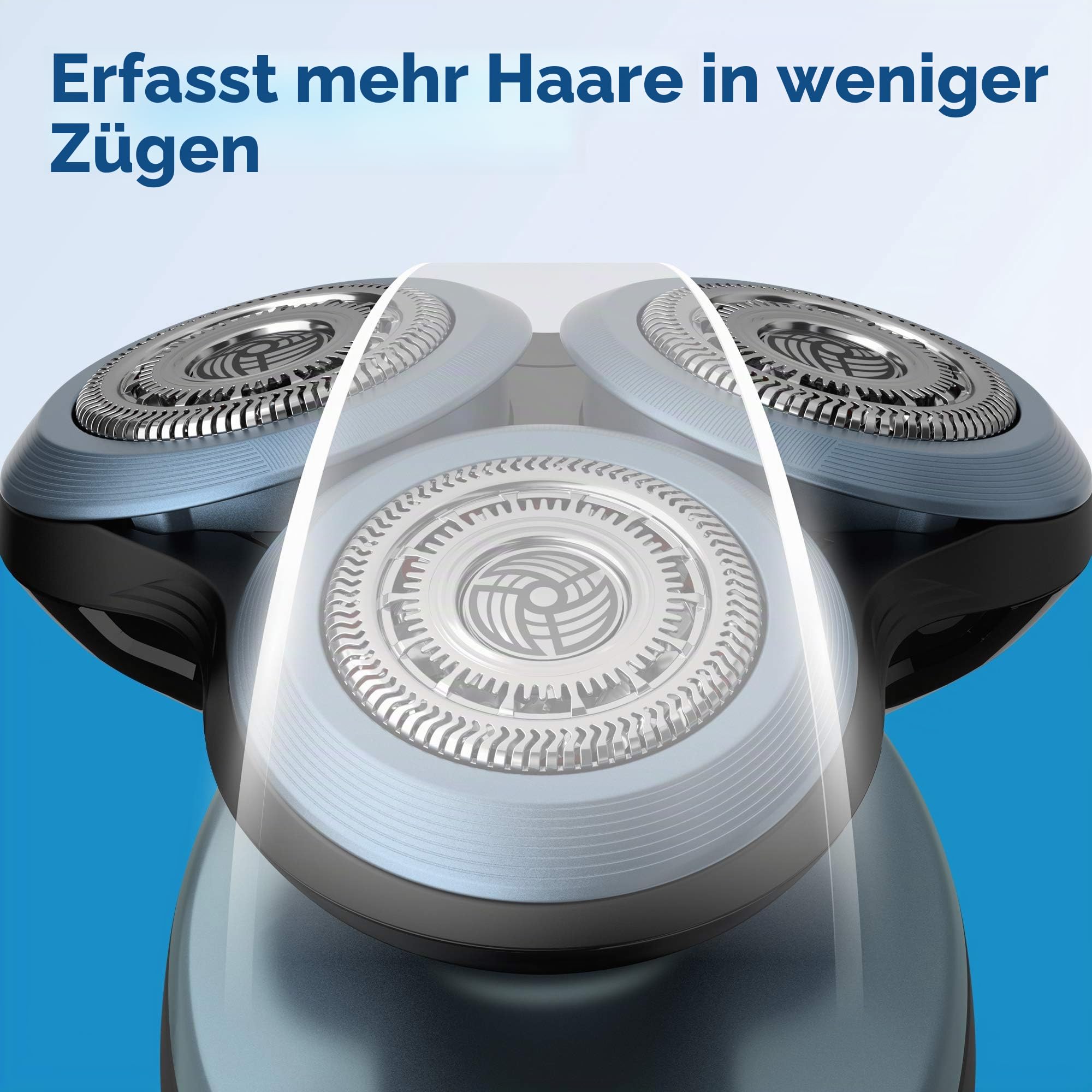 Philips Norelco Original SH60/72 Scherköpfe, kompatibel mit Norelco Rasierer Serie 6000