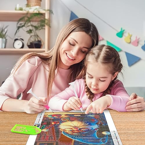 Miniatura 3 de Kits de pintura de diamantes de gnomos para adultos, kits de arte de diamantes de taladro completo para principiantes, manualidades de pintura de