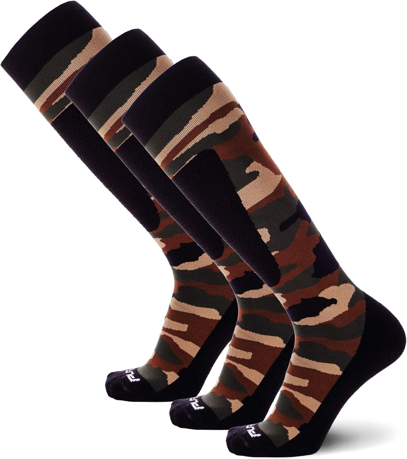 Midweight Merino Wool Camo Snowboard Socks for Cold Weather Midweight Merino Wool Camo Snowboard Socks for Cold Weather