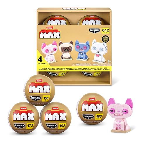 Max Build More Premium Bricks Fuggler Alley Cats Collection by ZURU | Four unique Fuggler Alley Cats to collect; Build & display collectible builds; premium bricks