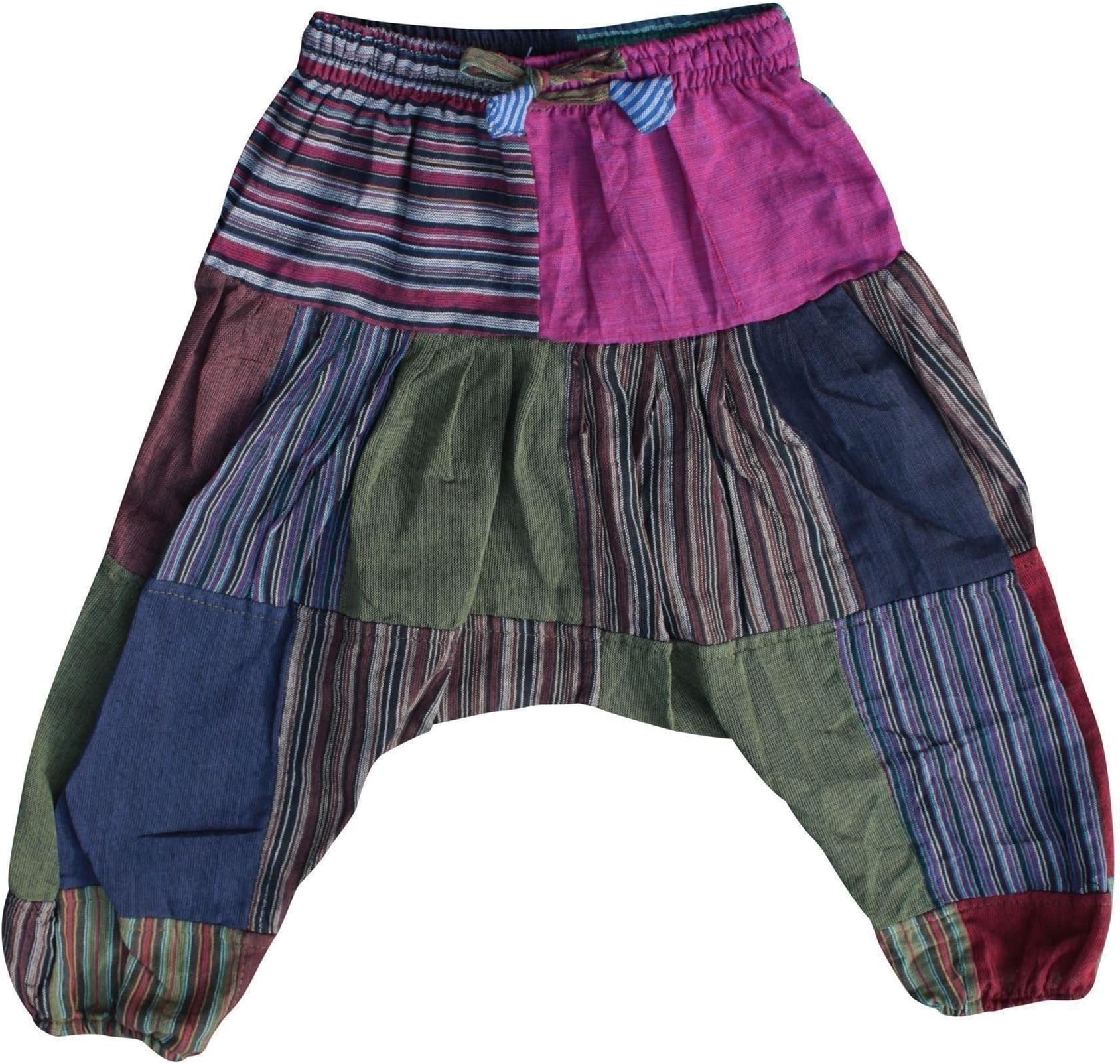Shopoholic Fashion Children Hippie Harem Loose Boho Trouser Hippy Colorful Kids Retro Comfy Pants