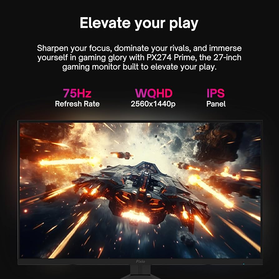 Amazon.com: Pixio PX274 Prime 27 inch IPS Panel 75 Hz