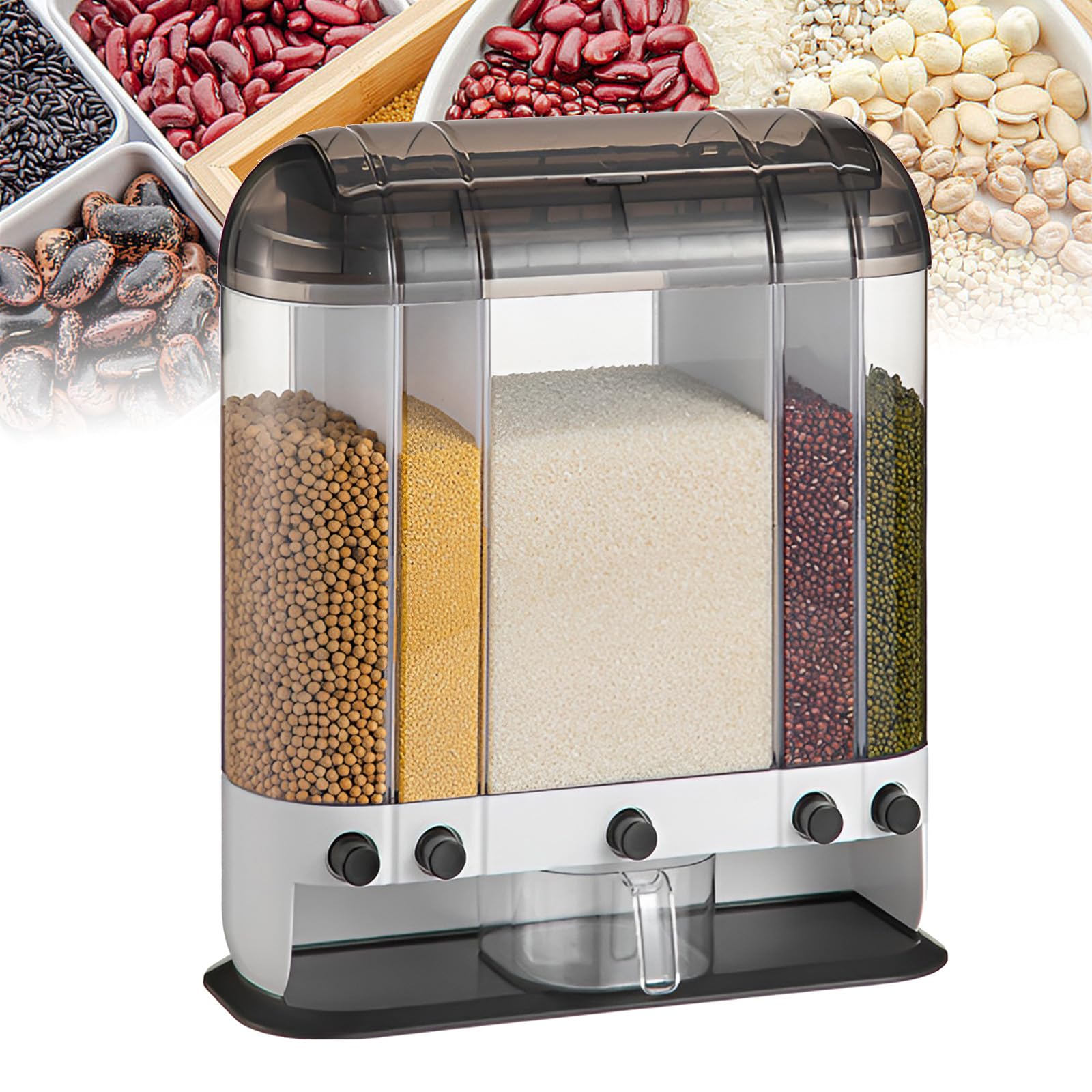 Seau de riz classifié multifonctionnel boîte de stockage transparente A