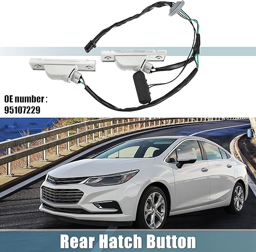 Miniatura 2 de X AUTOHAUX 95107229 95961097 Interruptor de liberación de la manija del portón trasero de la puerta trasera del interruptor de la puerta trasera