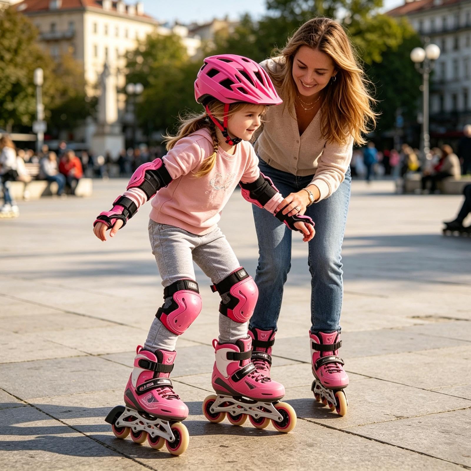 Kinder Integralhelm mit abnehmbarem Kinnschutz | Mountainbike- Und Straßenradfahrradhelm für Mädchen beim Sport und Radfahren Skateboarden Inlineskaten Rollerfahren und