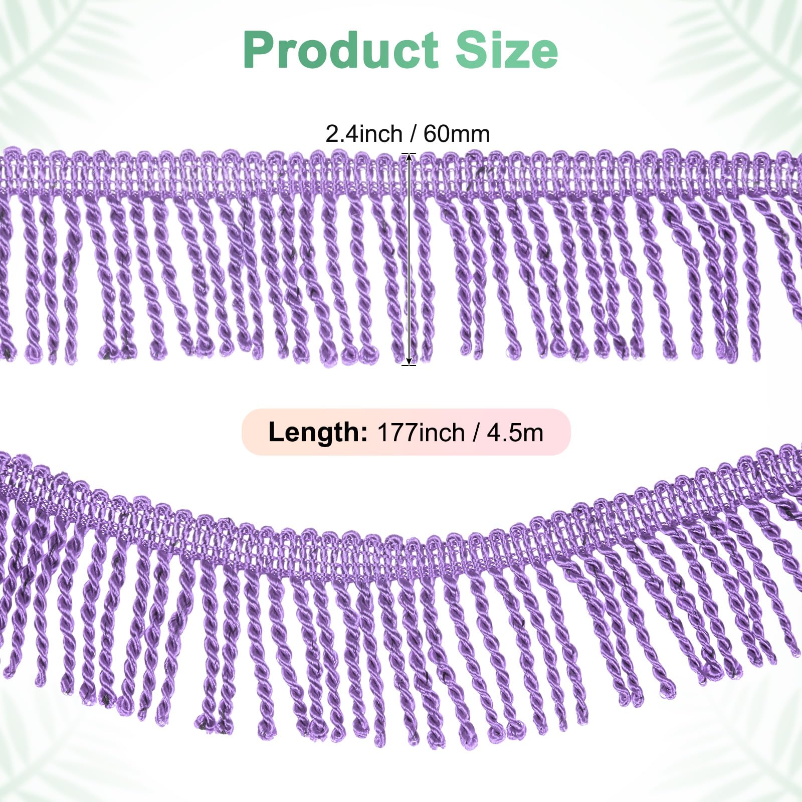 M METERXITY 5 Yards Curtain Fringes Fringe Trim - Image 3