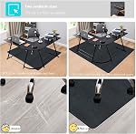 Office Chair Mat Carpet Floor Mat JAYFAN Office Rug Gaming Desk Mat Computer Chair Mats About 55" X 63" PVC Floor Mat Carpet Chair Mats Floor Protector Non Slip Rug Pad Chair Mat for Hardwood Floor