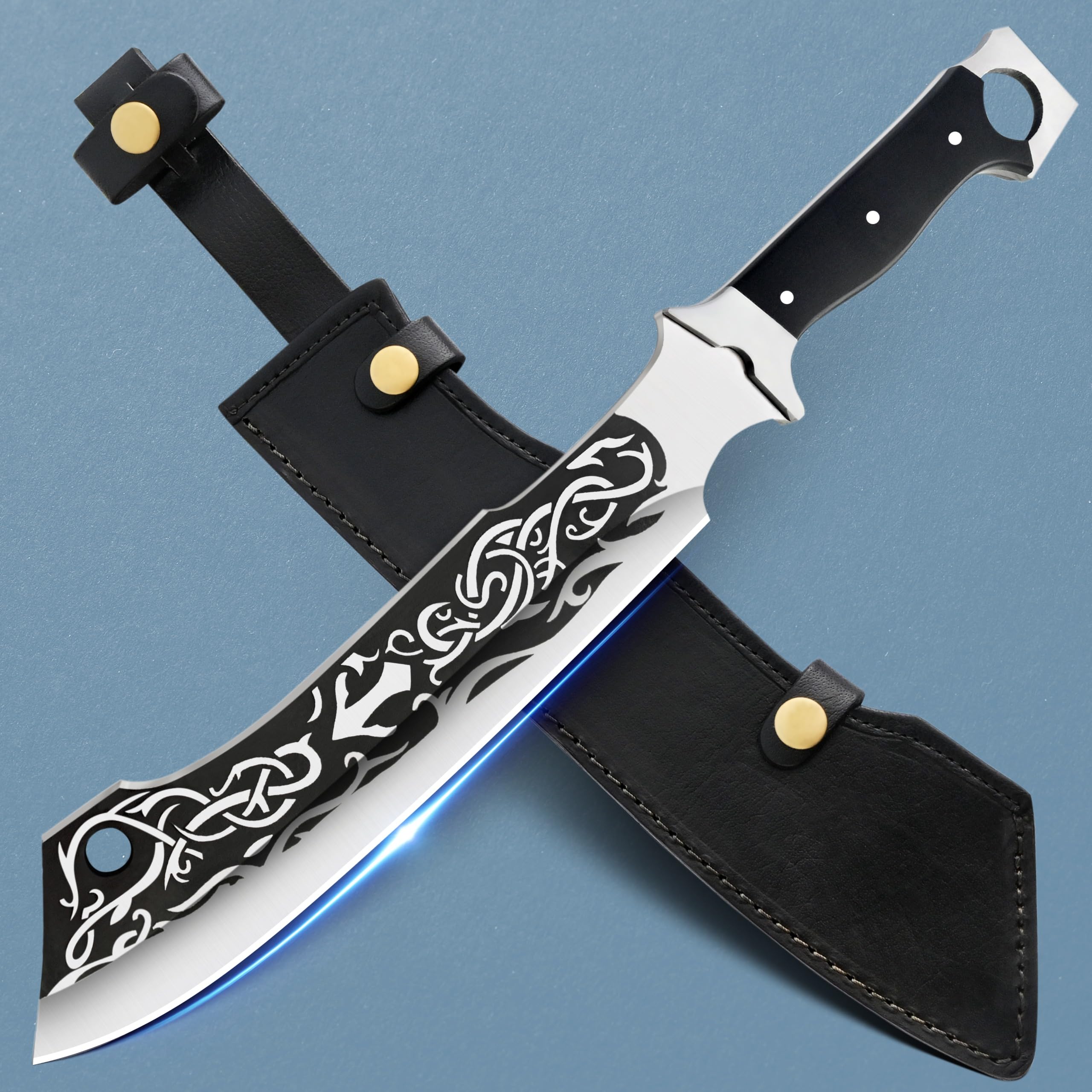 Sponsored Ad - H.M Knives 17 inch Parang Machete Knife with Sheath -Full Tang Japanese Tactical Machete for Cutting Trees Heavy Duty For Yard work,Camping,Survival&Brush Clearing- Gift for men& Women