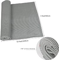 Nisorpa PVC csúszásmentes fürdőszobai szőnyeg 300x90 cm szürke 3