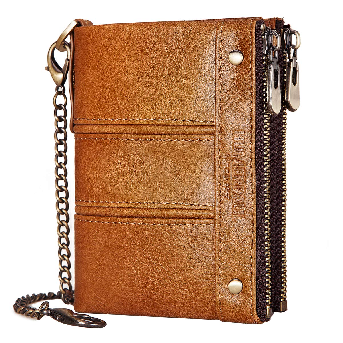 Buy BTNEEU Mens Wallet RFID Blocking Men’s Genuine Leather Wallet with