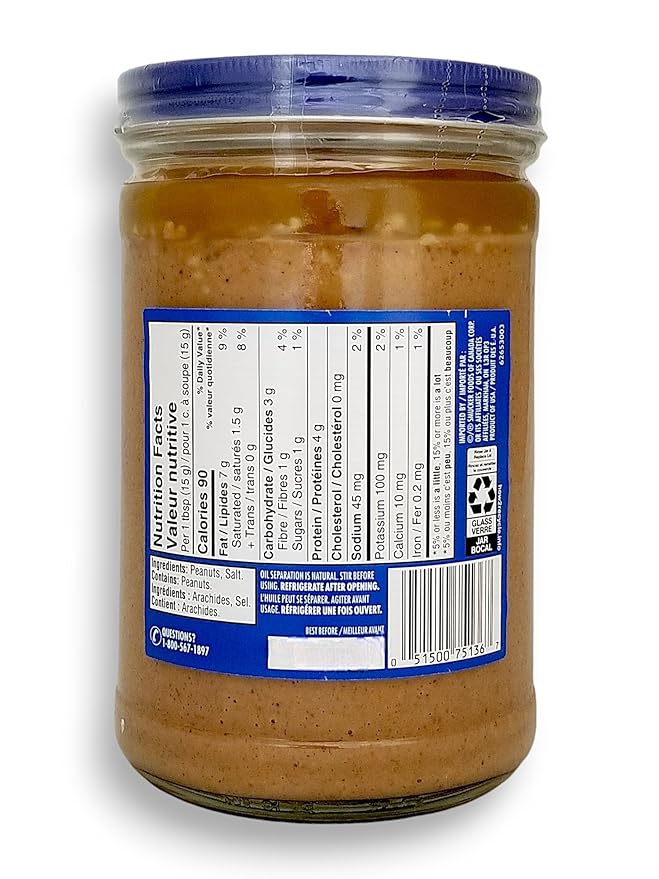 ADAMS Mantequilla de Maní Crujiente, 1 KG miniatura 7