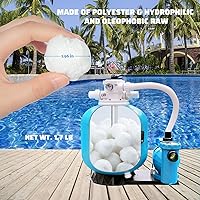 Vista 3 de Bolas de filtro de piscina de 3.5 libras para filtro de arena, filtro de fibra reutilizable para piscinas, tanques de peces, alternativa a