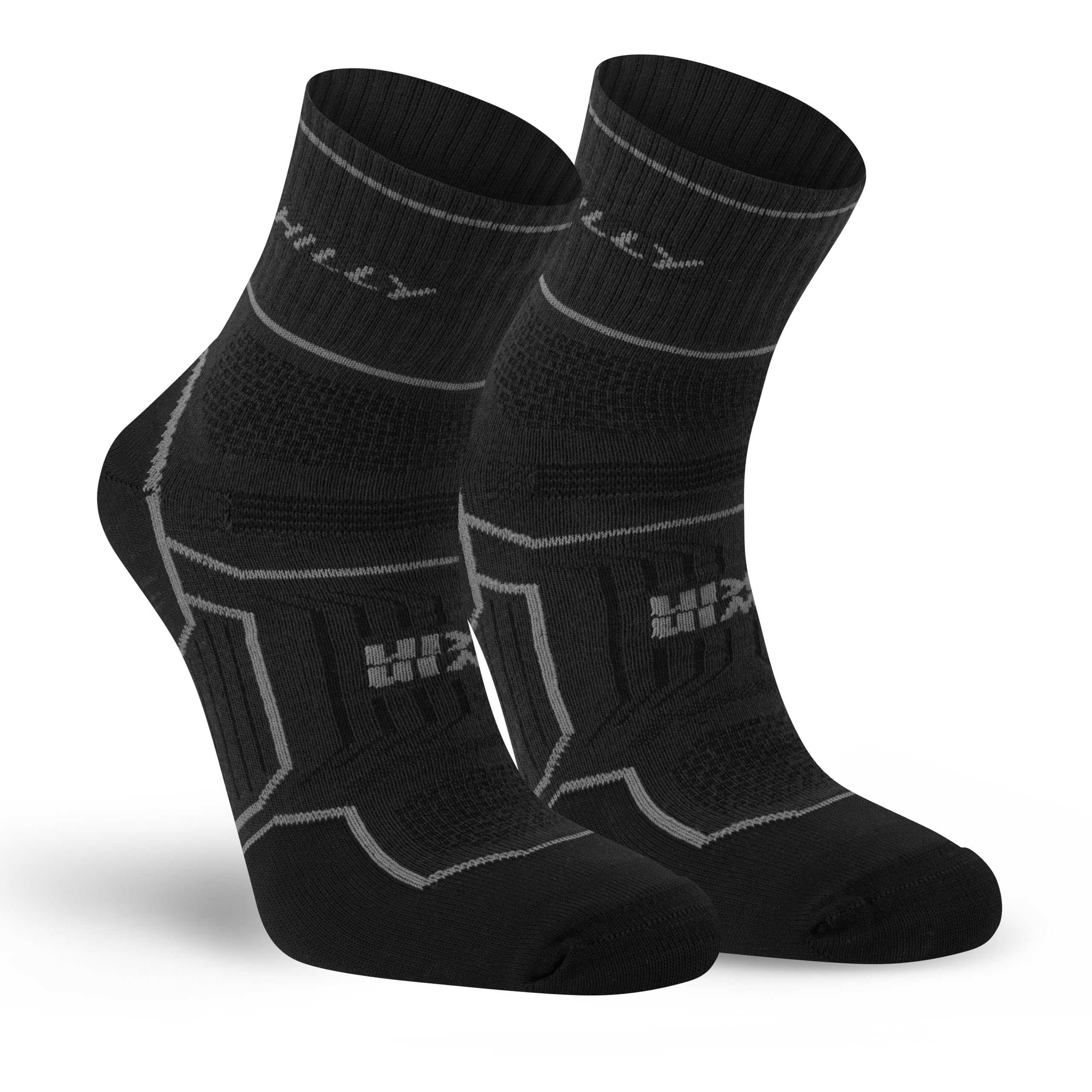Hilly Twin Skin Anklet Med Running Sock, Black, Size M, Men
