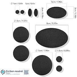 aZengear Repair Patches - Waterproof, Self-Adhesive, Tear-Cold-Heat-Resistant Nylon Polyester Fix Puffer Coats, Gear, Tents (11 Pieces, Solid Black)