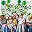 meowtastic Birthday Decorations, Happy Birthday Banner with Honeycomb Balls, Stars Hanging Swirls Streamers, Circle Dots Garland, Happy Birthday Party Decorations for Women Men Boys Girls (Green)