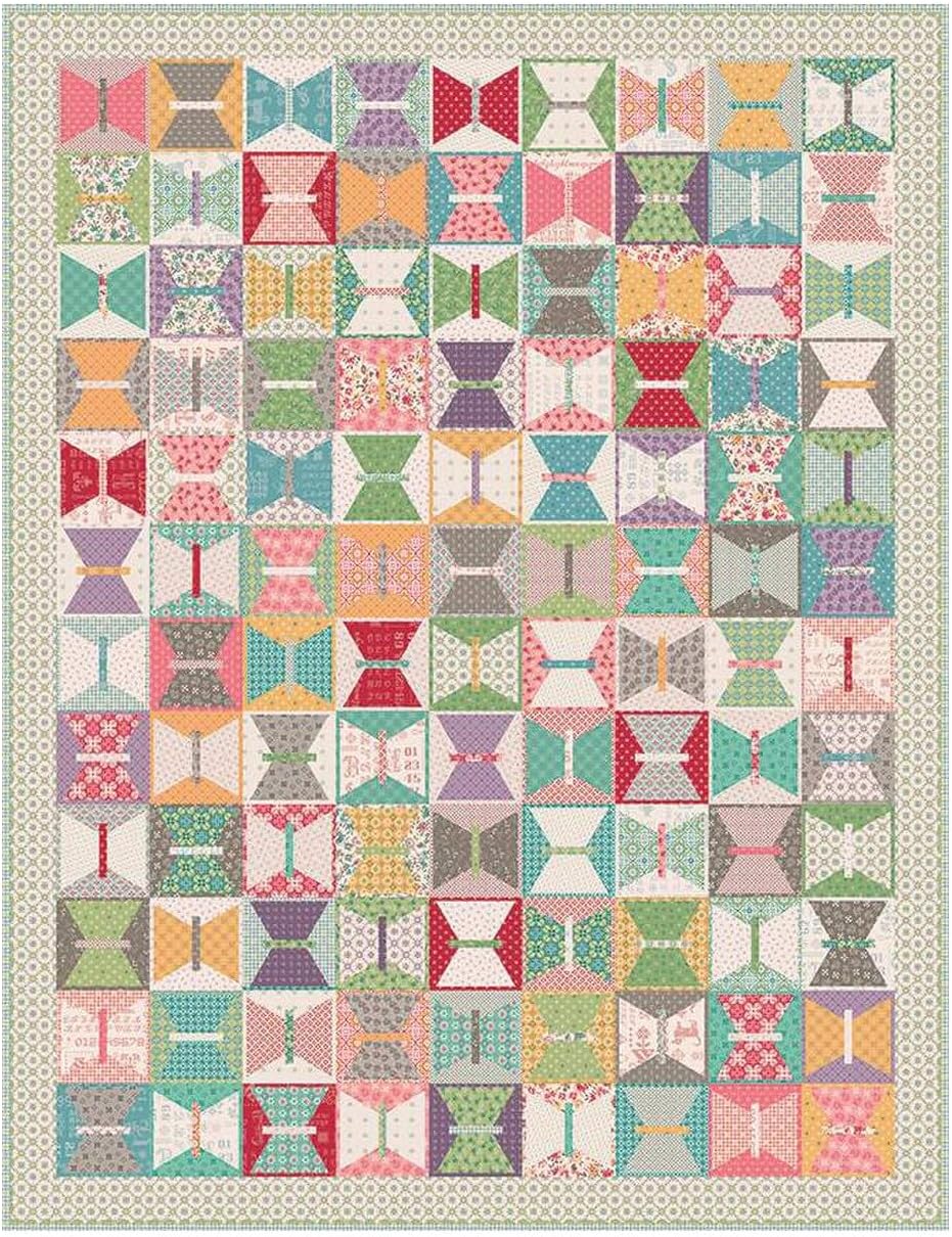 Lori Holt 10in Butterfly Quilt Paper – 42 Iron-On Sheets for 6'' Finished Butterfly Quilt Blocks – Includes Instructions for Block & Quilt Setting – Use with 10'' Stackers