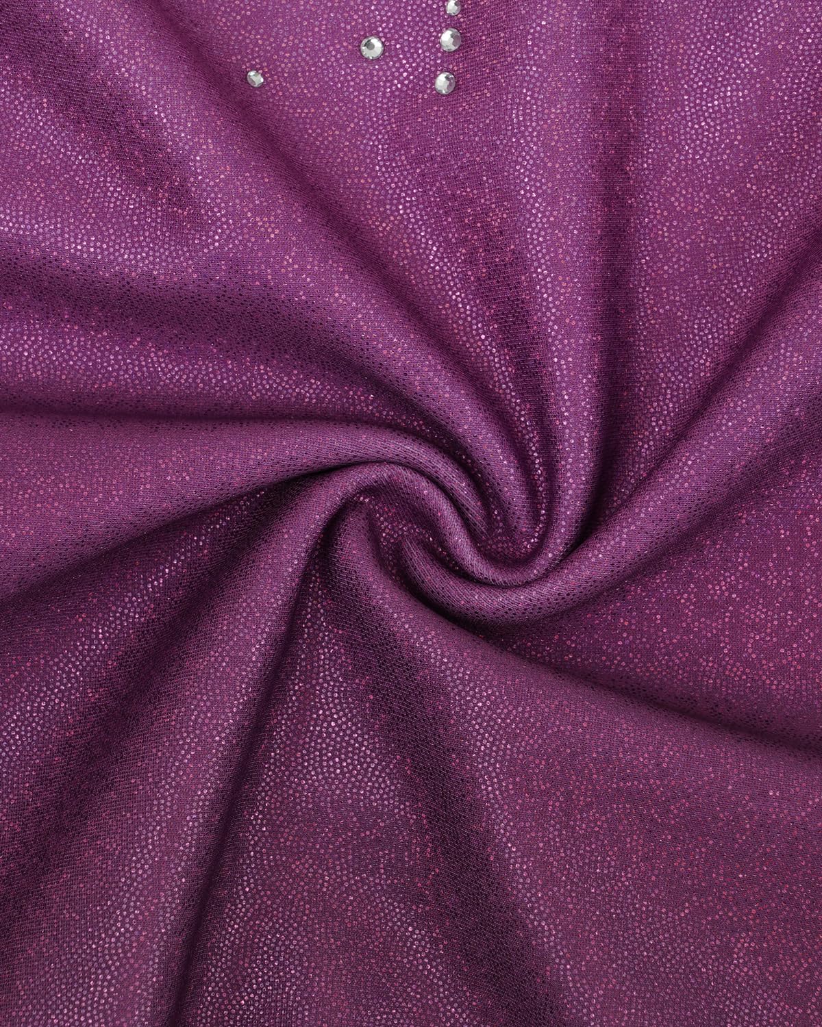 Gogokids - Set da ginnastica in 3 pezzi, con scollo a Y, senza maniche, con pantaloncini e fascia, con motivo a blocchi di colore blu e viola, 3-12 anni