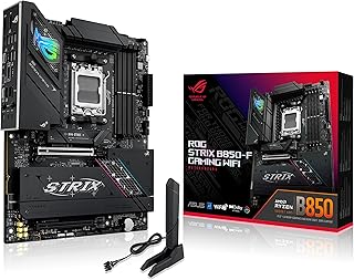 ASUS ROG Strix B850-F Gaming WiFi, AMD ATX Motherboard, 16+2+2 Power Stages, DDR5 Slot, PCIe 5.0 with Q-Release Slot, 4 M….