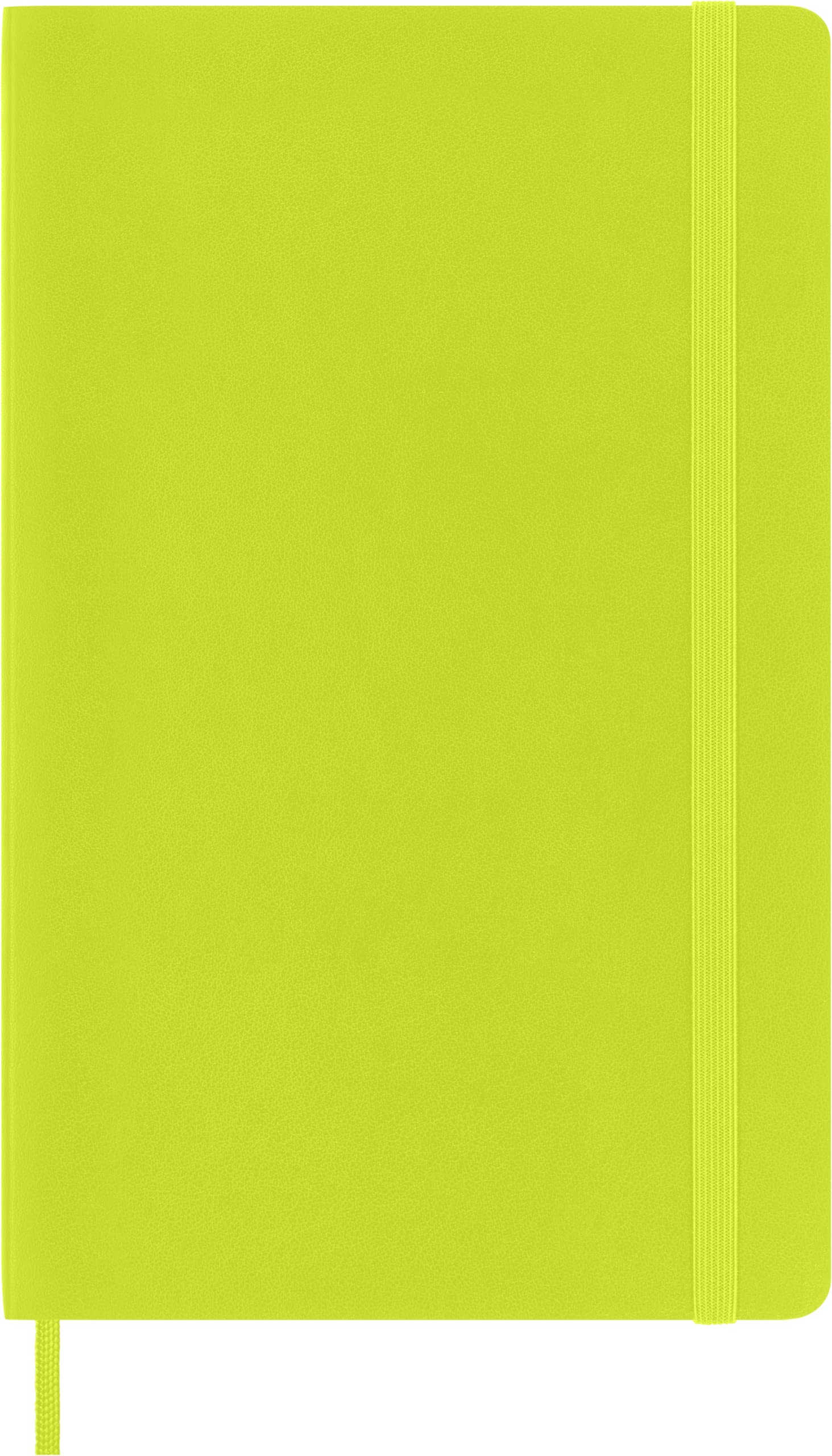 Moleskine - Carnet Classique à Pages Blanches, Couverture Souple et Fermeture Elastique, Taille Large 13 x 21 cm, Couleur Vert Citron, 240 Pages