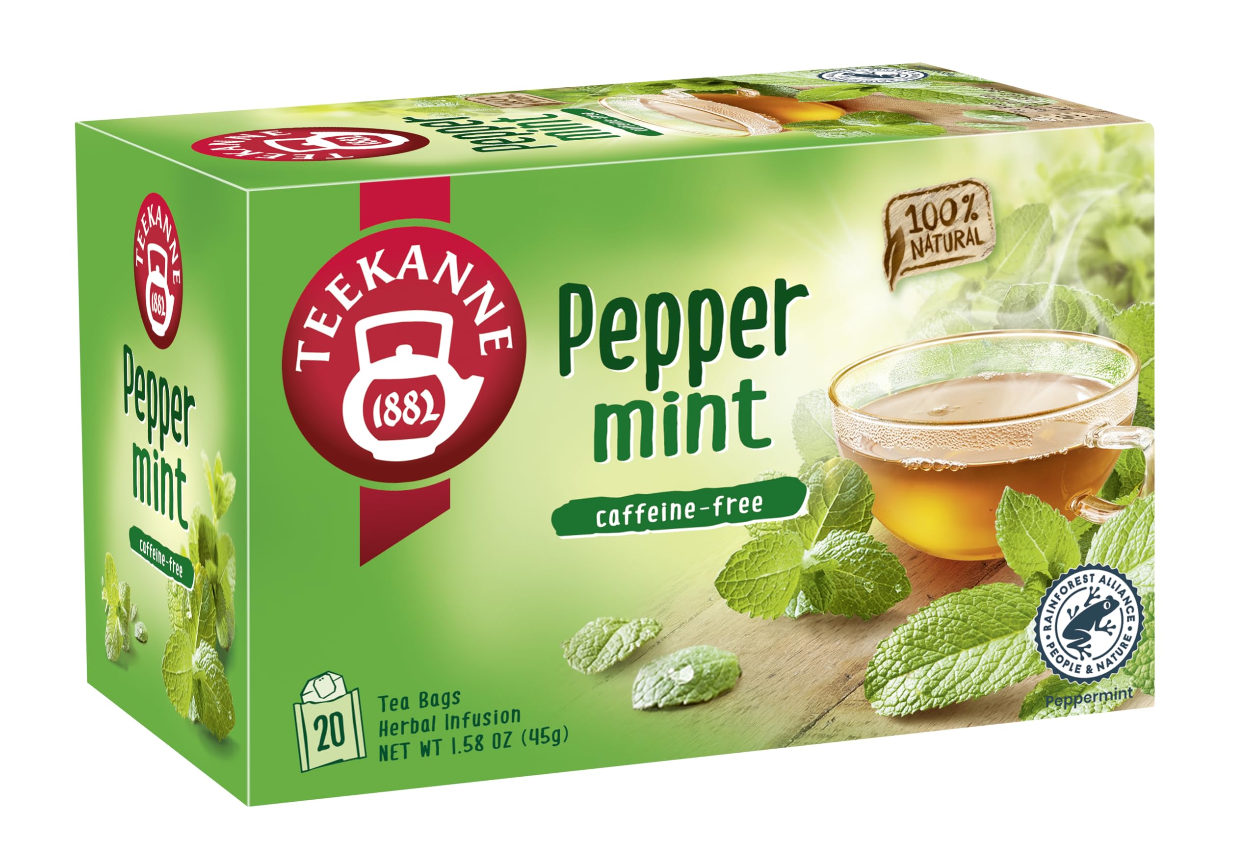 Teekanee Peppermint Herbal Infusion Tea 20 Teabags