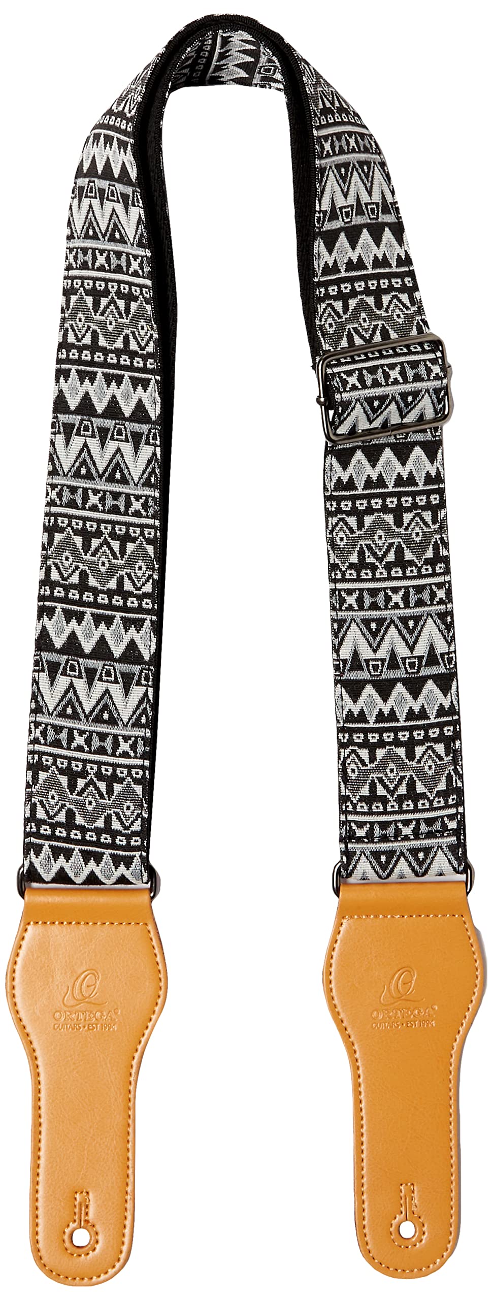 Ortega Guitars Adjustable Guitar Strap - Acoustic Guitar / Bass, Electric Guitar / Bass - World Series - Cotton, Icelander (OCS-450)