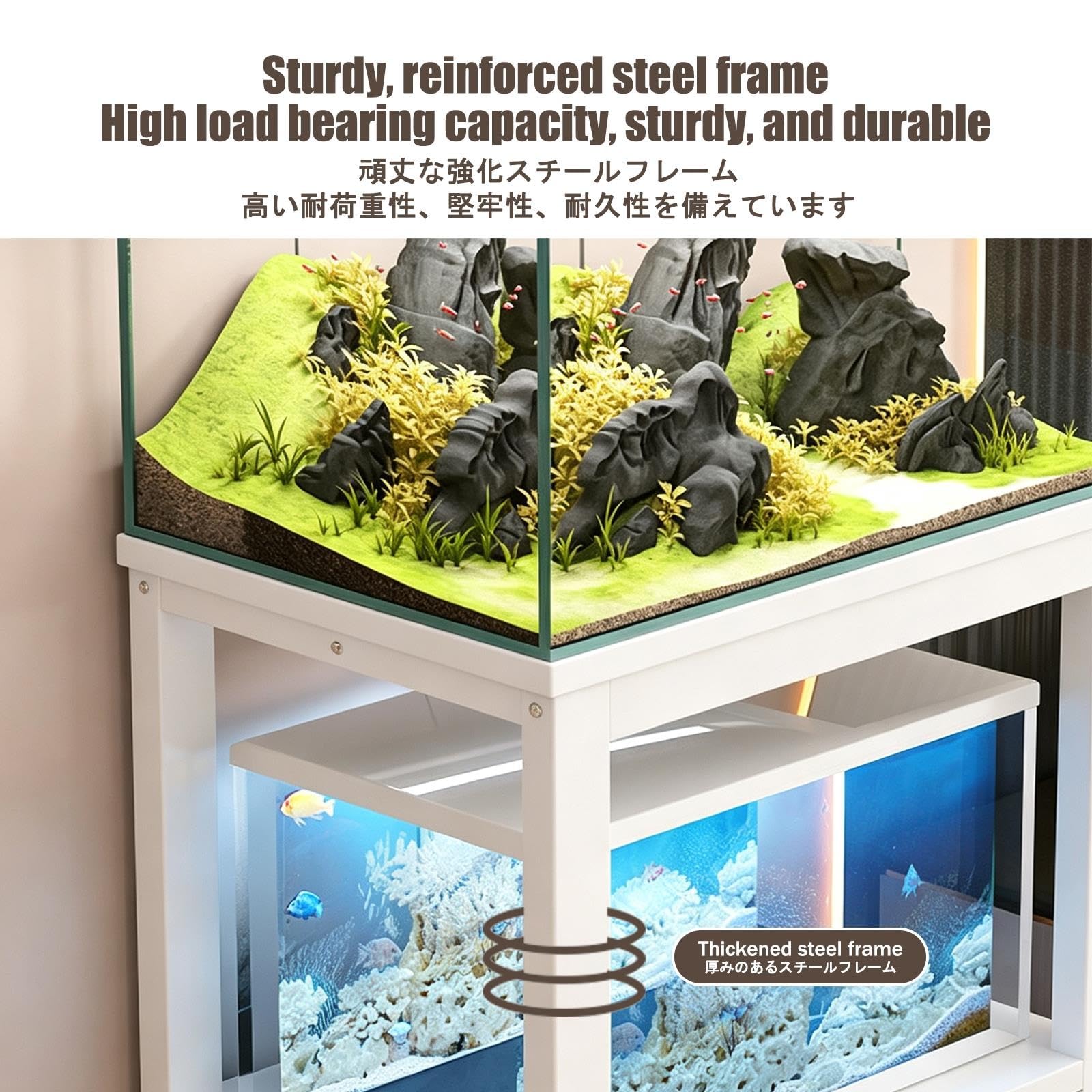 Tavolo per Acquario, Mobile Acquario, Elevata Capacità Portante