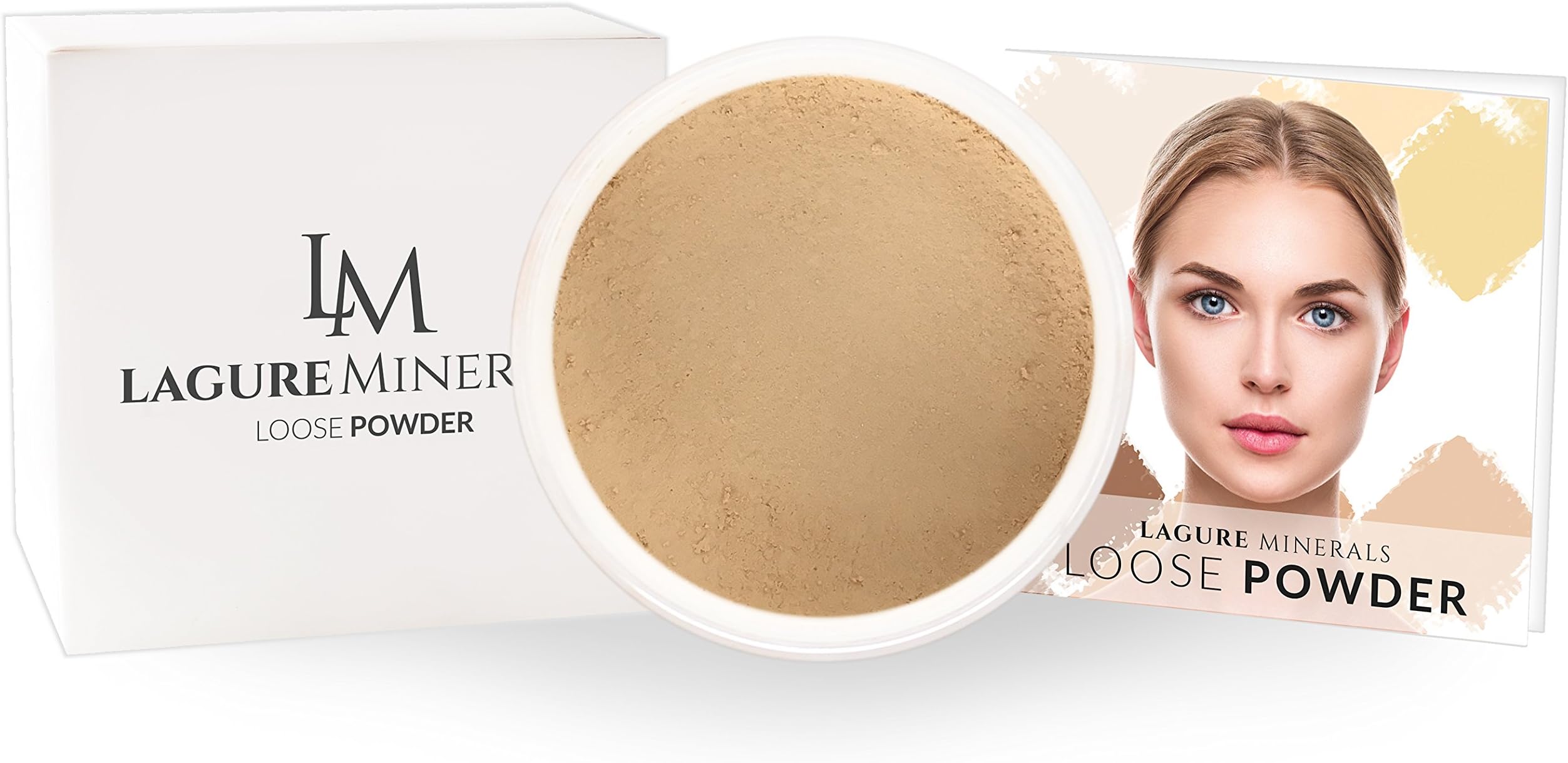 6-Color Setting Powder (04 Coast) - Best Loose Powder Foundation with Premium Face Powder - Perfect for Medium Skin Tone with Deep Yellow Undertone - Step-by-Step Setting Powder Guide Included